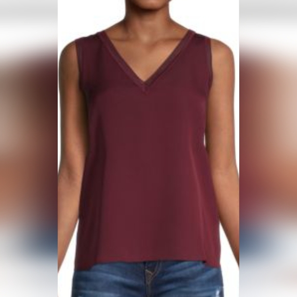 Theory Silk V Neck Tank Top Size P - Picture 1 of 8